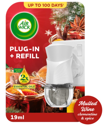 Air Wick Mulled Wine Starter Kit Plug & Refill 19ml